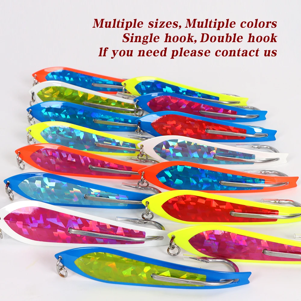 Big Game Fishing Bait OEM Trout Spoon Single Hook Stainless Steel ABS Pencil Lure - view 2