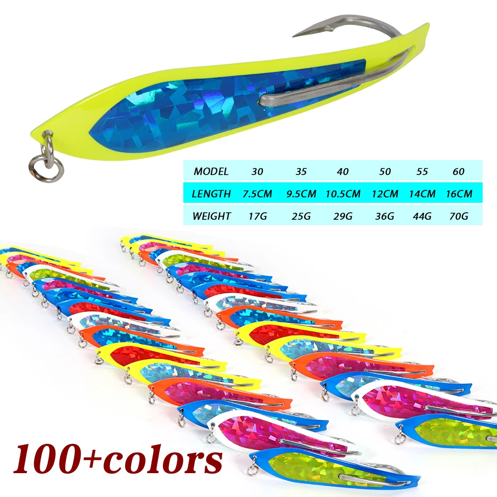 Big Game Fishing Bait OEM Trout Spoon Single Hook Stainless Steel ABS Pencil Lure - view 4