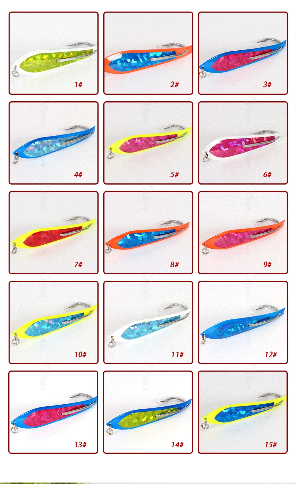 Big Game Fishing Bait OEM Trout Spoon Single Hook Stainless Steel ABS Pencil Lure - view 9