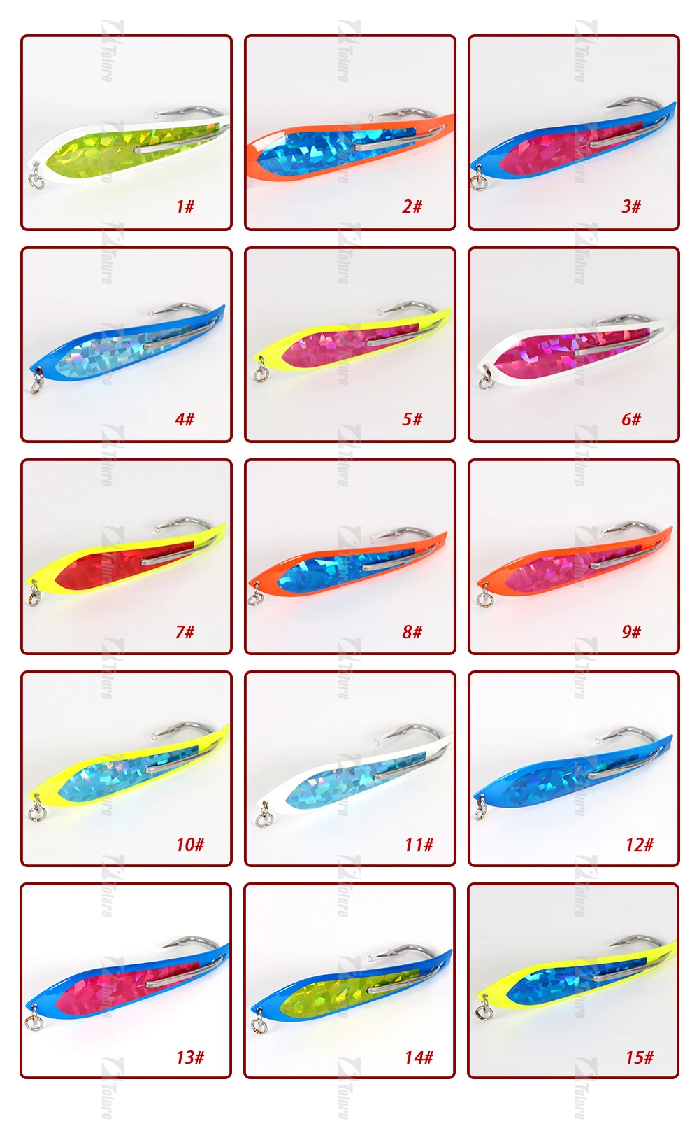Big Game Fishing Bait OEM Trout Spoon Single Hook Stainless Steel ABS Pencil Lure - view 13