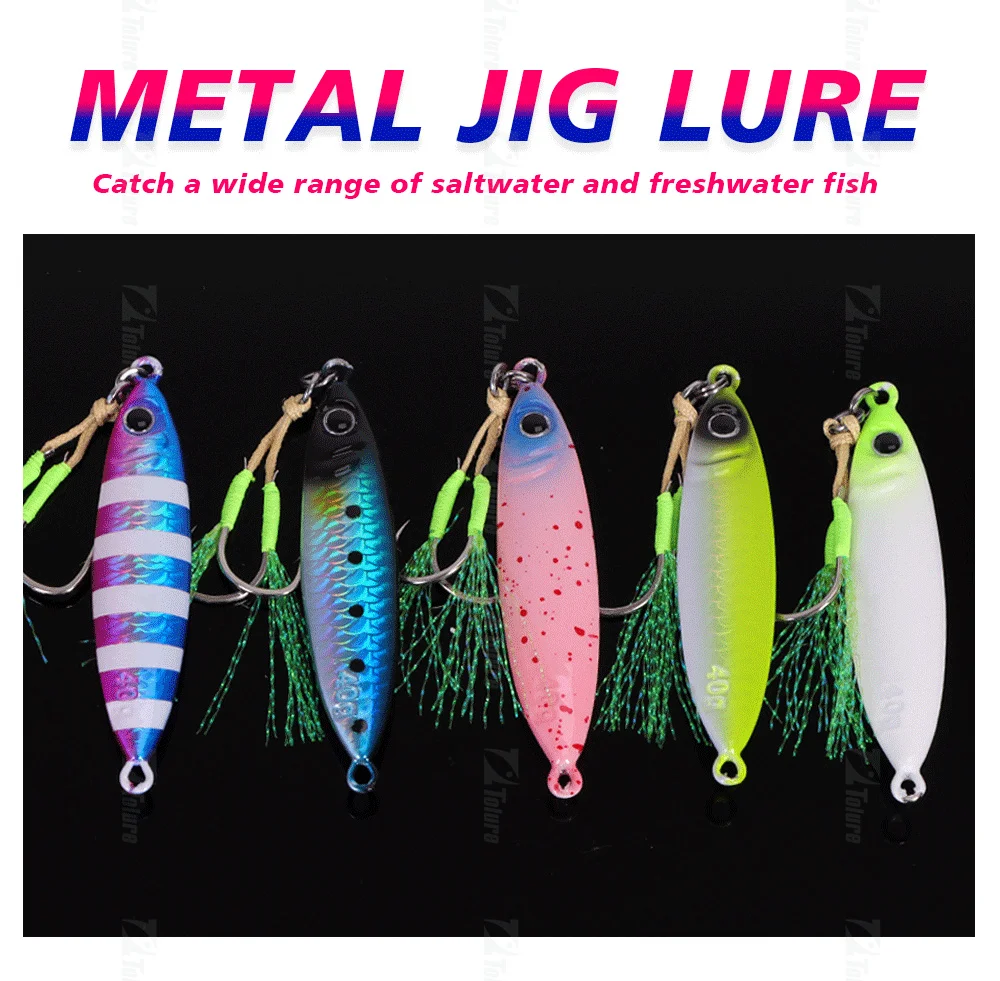 CHEERY Saltwater Fishing Lure 30g 40g 60g 80g Lead Fish Metal ABS Pencil Lure - view 5