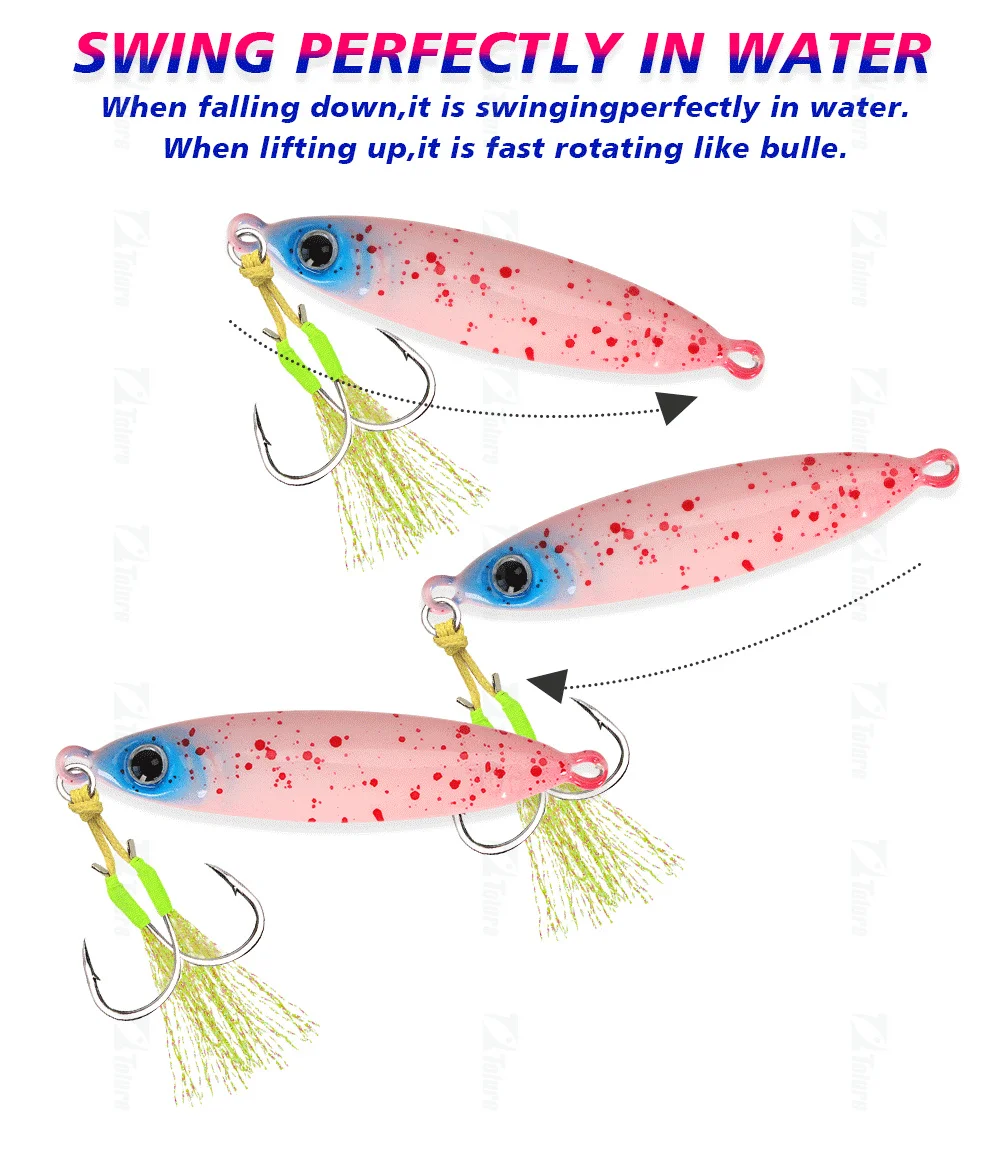 CHEERY Saltwater Fishing Lure 30g 40g 60g 80g Lead Fish Metal ABS Pencil Lure - view 9