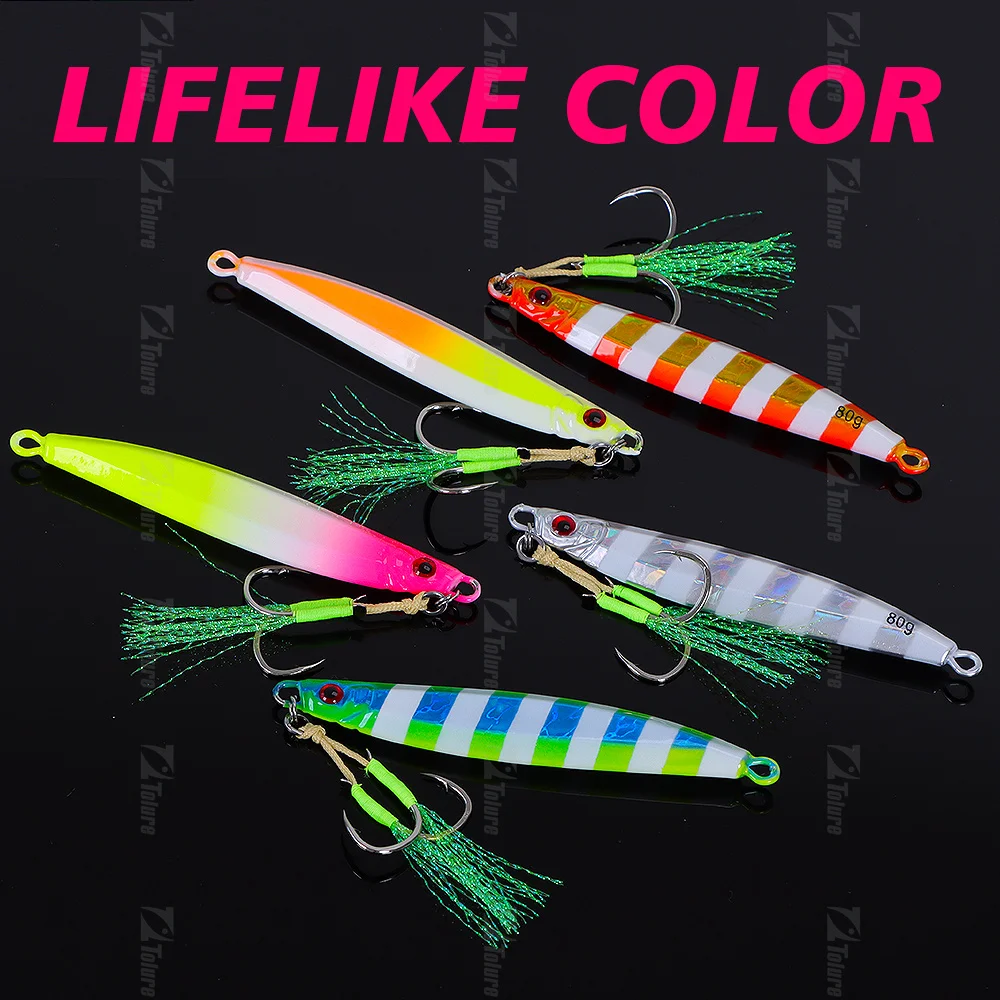 CHEERY New Style 30g 40g 60g 80g Colorful Laser Metal Jig Bait ABS Pencil Lure - view 10