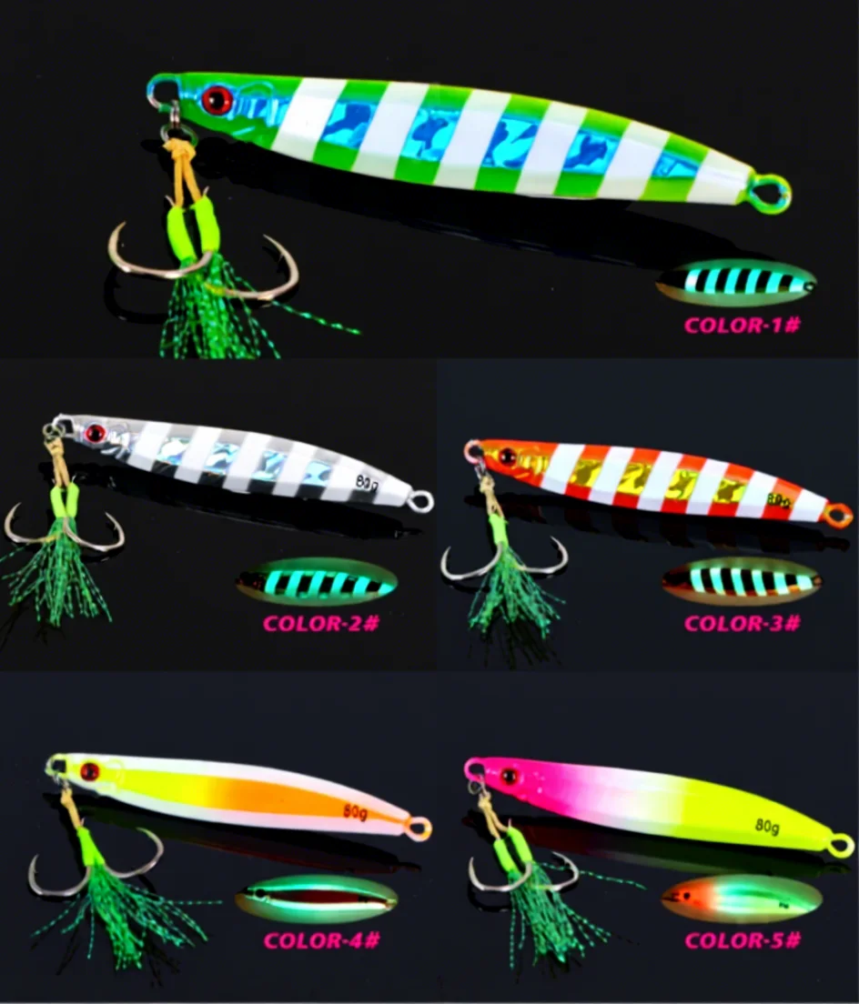 CHEERY New Style 30g 40g 60g 80g Colorful Laser Metal Jig Bait ABS Pencil Lure - view 3