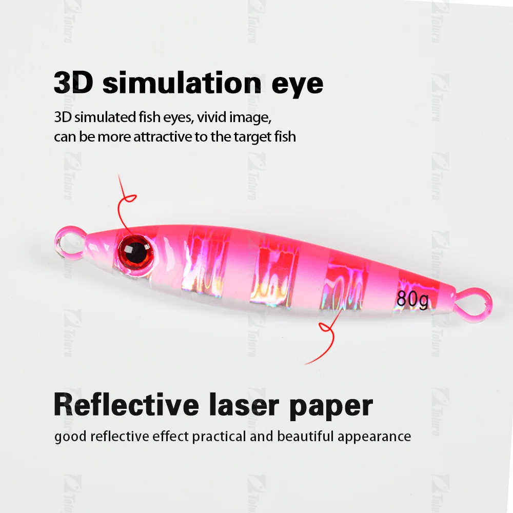 20g 30g 40g 60g 80g Saltwater Peche Fishing Metal Jigging Fast ABS Pencil Lure - view 3