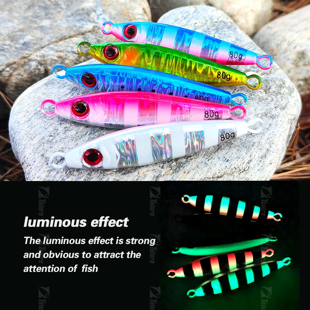 20g 30g 40g 60g 80g Saltwater Peche Fishing Metal Jigging Fast ABS Pencil Lure - view 4