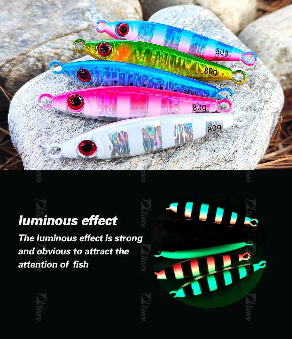 20g 30g 40g 60g 80g Saltwater Peche Fishing Metal Jigging Fast ABS Pencil Lure - view 7