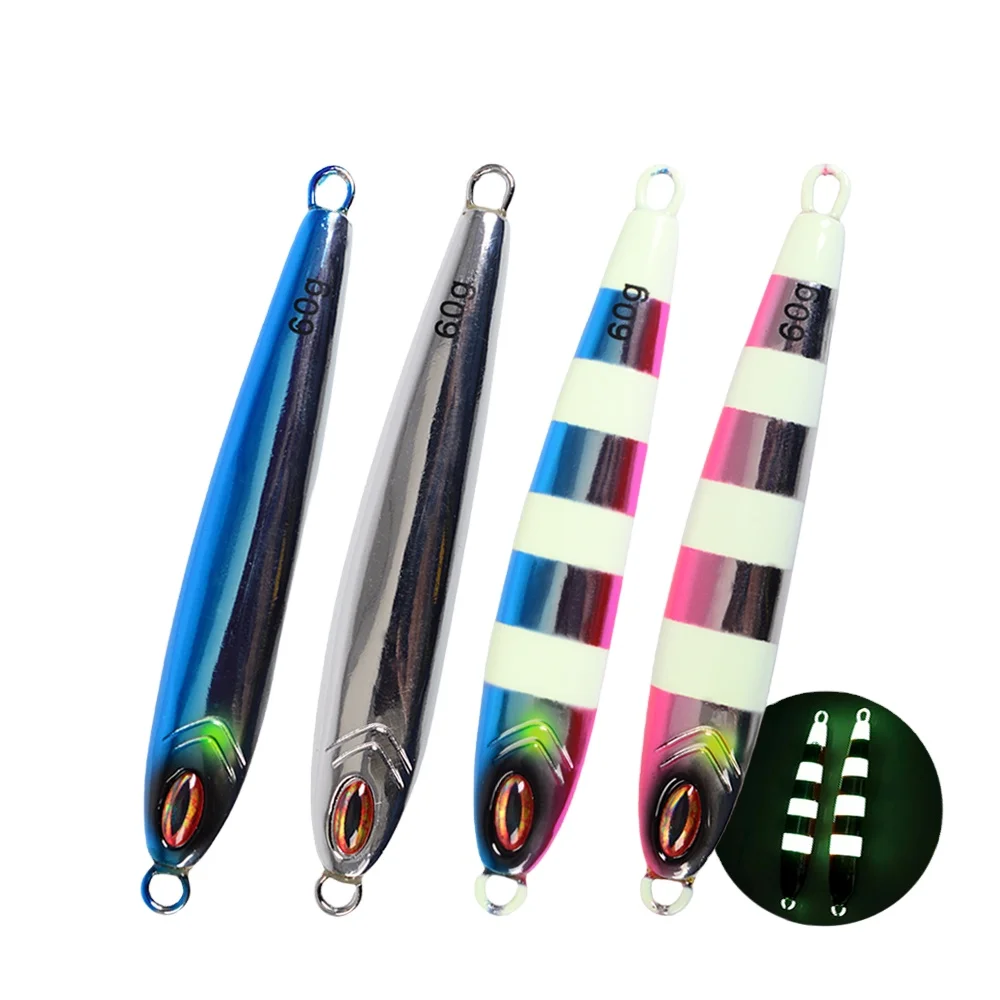 Hot Sale 60g Luminous Tungsten Steel Jig Without Hook Metal ABS Pencil Lure - view 13