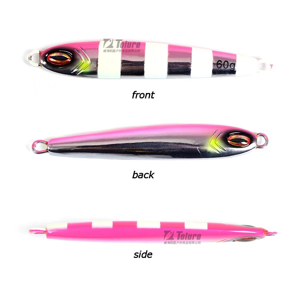 Hot Sale 60g Luminous Tungsten Steel Jig Without Hook Metal ABS Pencil Lure - view 1