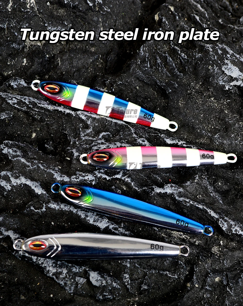 Hot Sale 60g Luminous Tungsten Steel Jig Without Hook Metal ABS Pencil Lure - view 4
