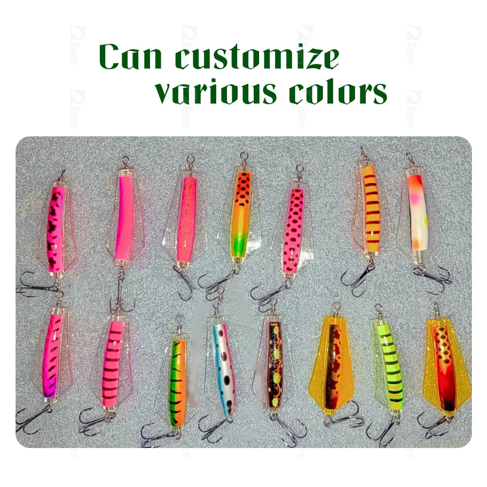 Factory ABS Plastic Ice Fishing Lure 11.5g WithTreble Hooks for ABS Pencil Lure - view 13