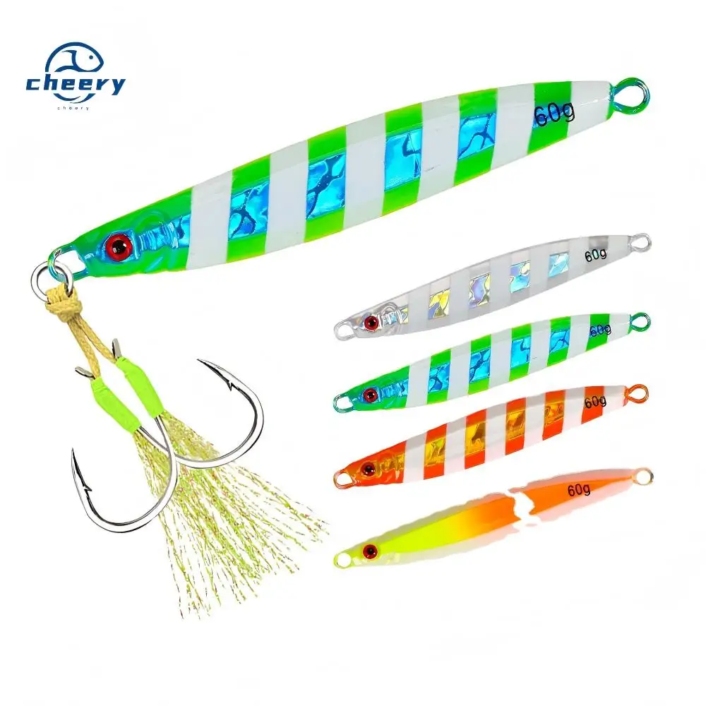 CHEERY High Quality Saltwater 30g 40g 60g 80g Colorful Lead Jig