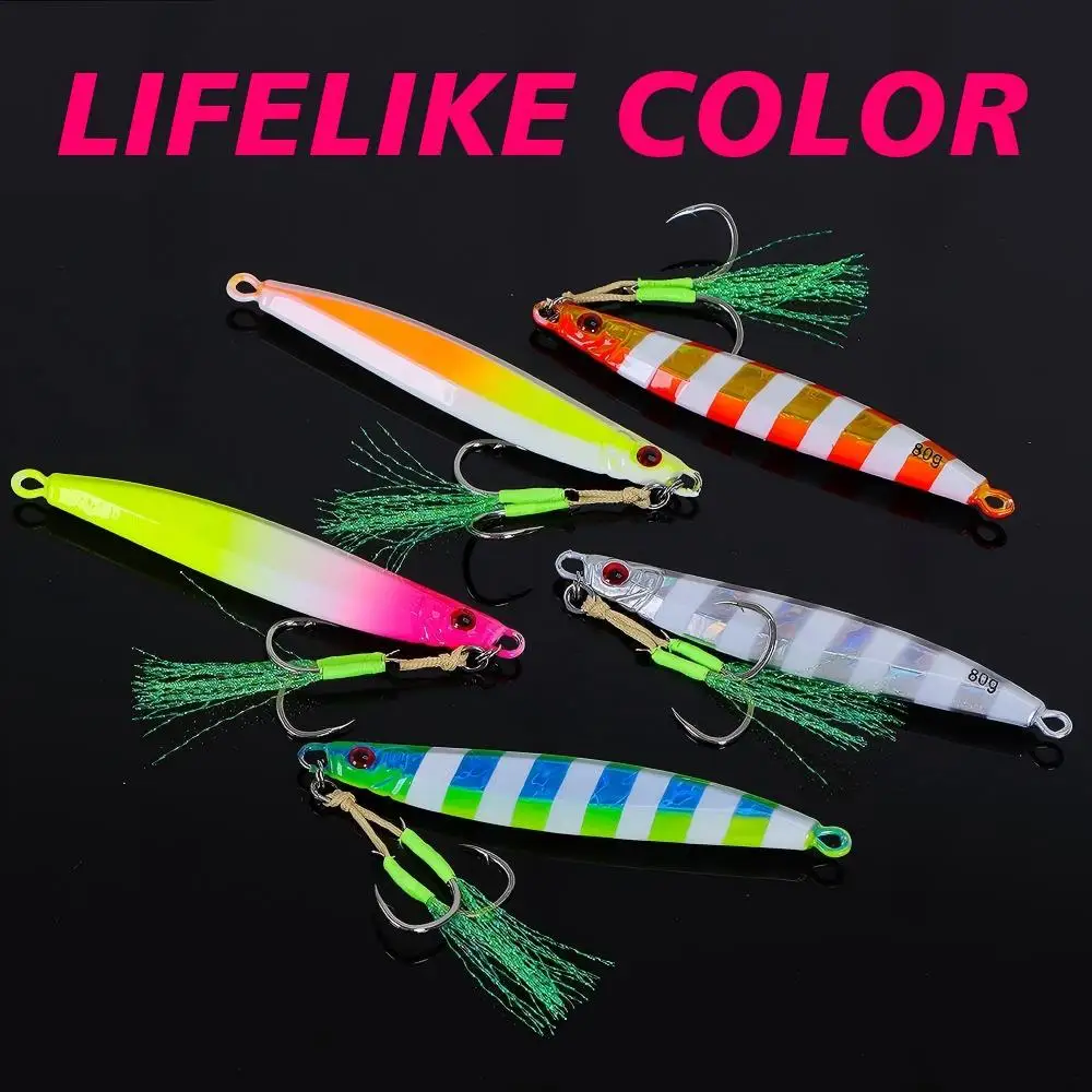 CHEERY High Quality Saltwater 30g 40g 60g 80g Colorful Lead Jig ABS Pencil Lure - view 3
