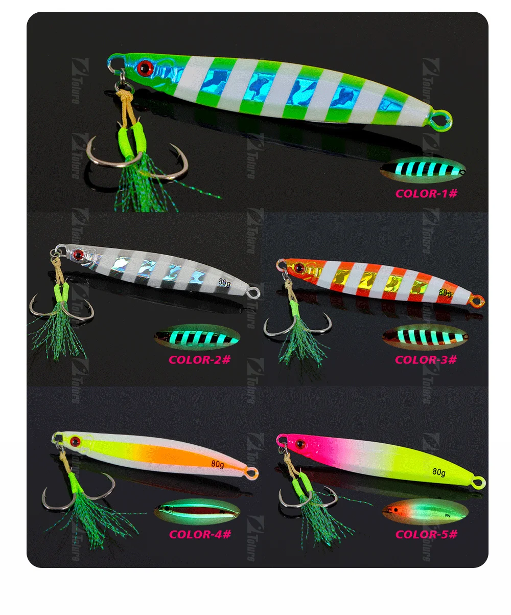 CHEERY High Quality Saltwater 30g 40g 60g 80g Colorful Lead Jig ABS Pencil Lure - view 11
