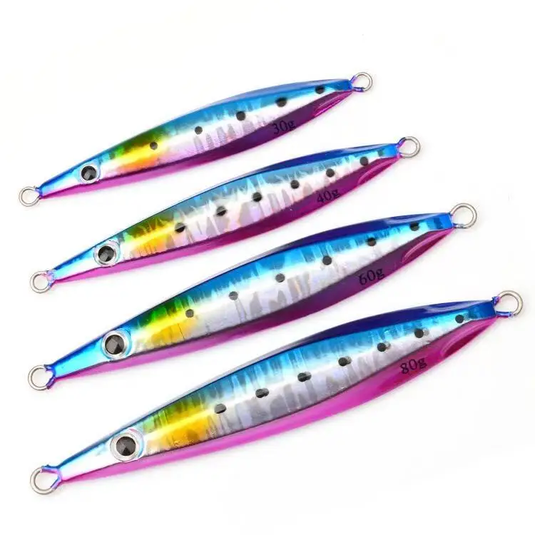 30g 40g 60g 80g Luminous Fast Jigging Lure Metal Jig Bait ABS Pencil Lure - view 2