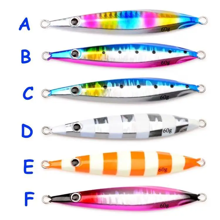 30g 40g 60g 80g Luminous Fast Jigging Lure Metal Jig Bait ABS Pencil Lure - view 5