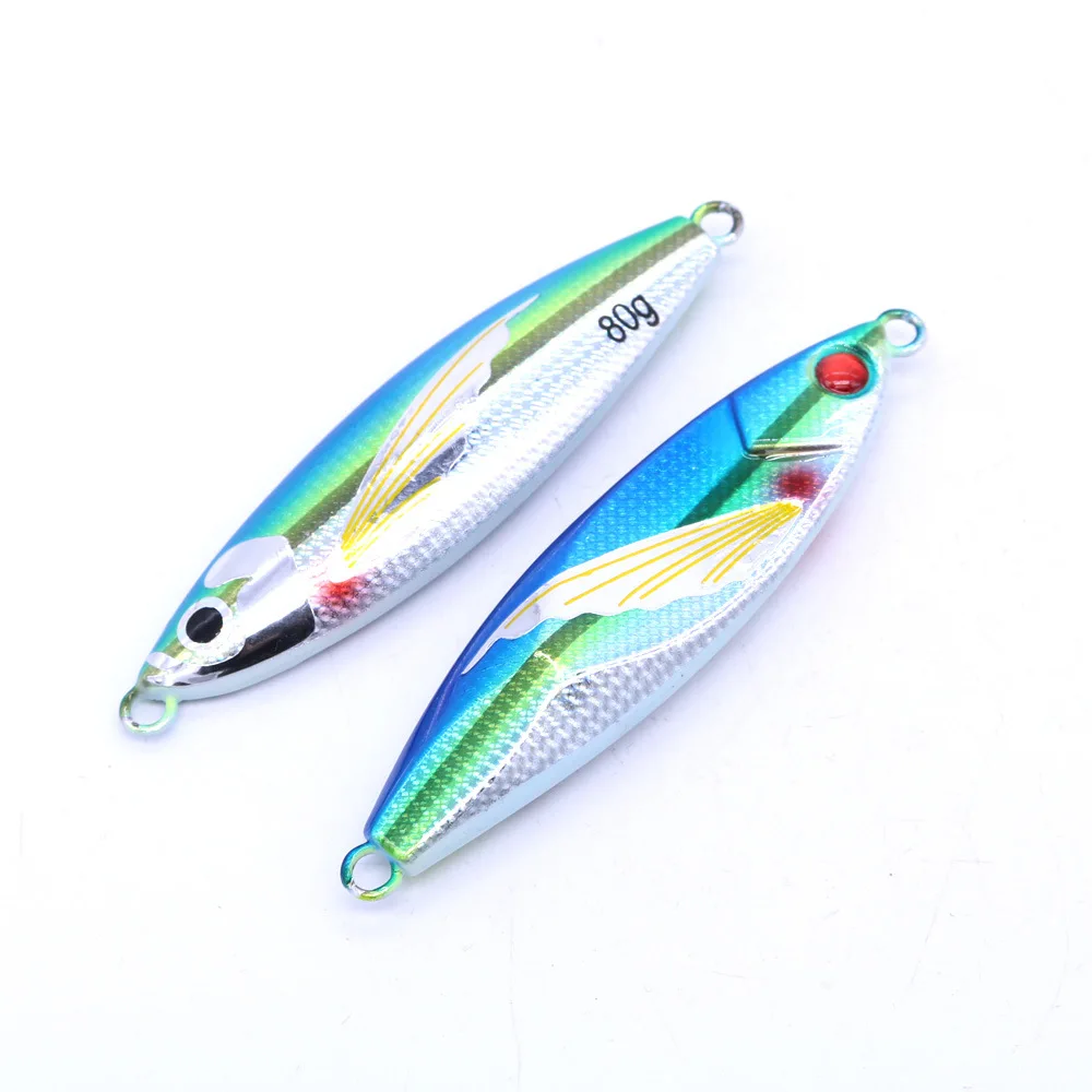 40g 60g 80g 100g Jigging Slow Metal Jigs Sea Fishing Lures Bait ABS Pencil Lure - view 8