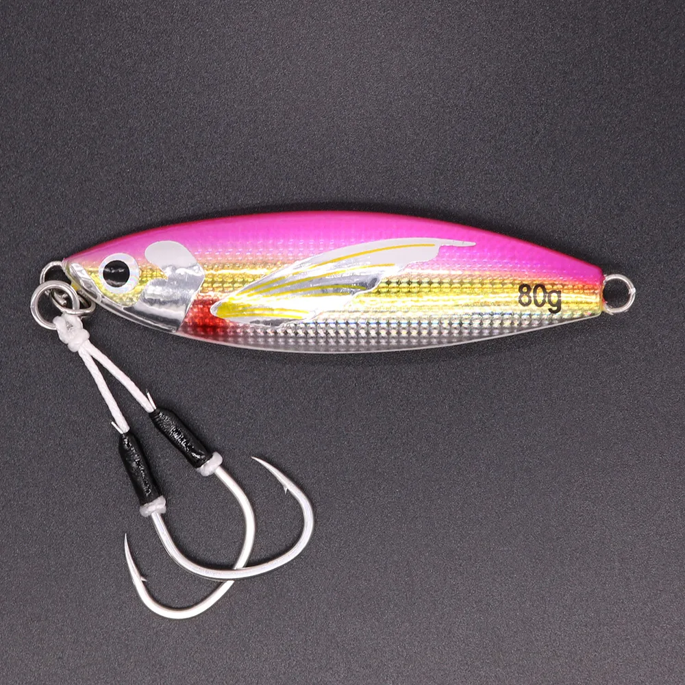 40g 60g 80g 100g Jigging Slow Metal Jigs Sea Fishing Lures Bait ABS Pencil Lure - view 11