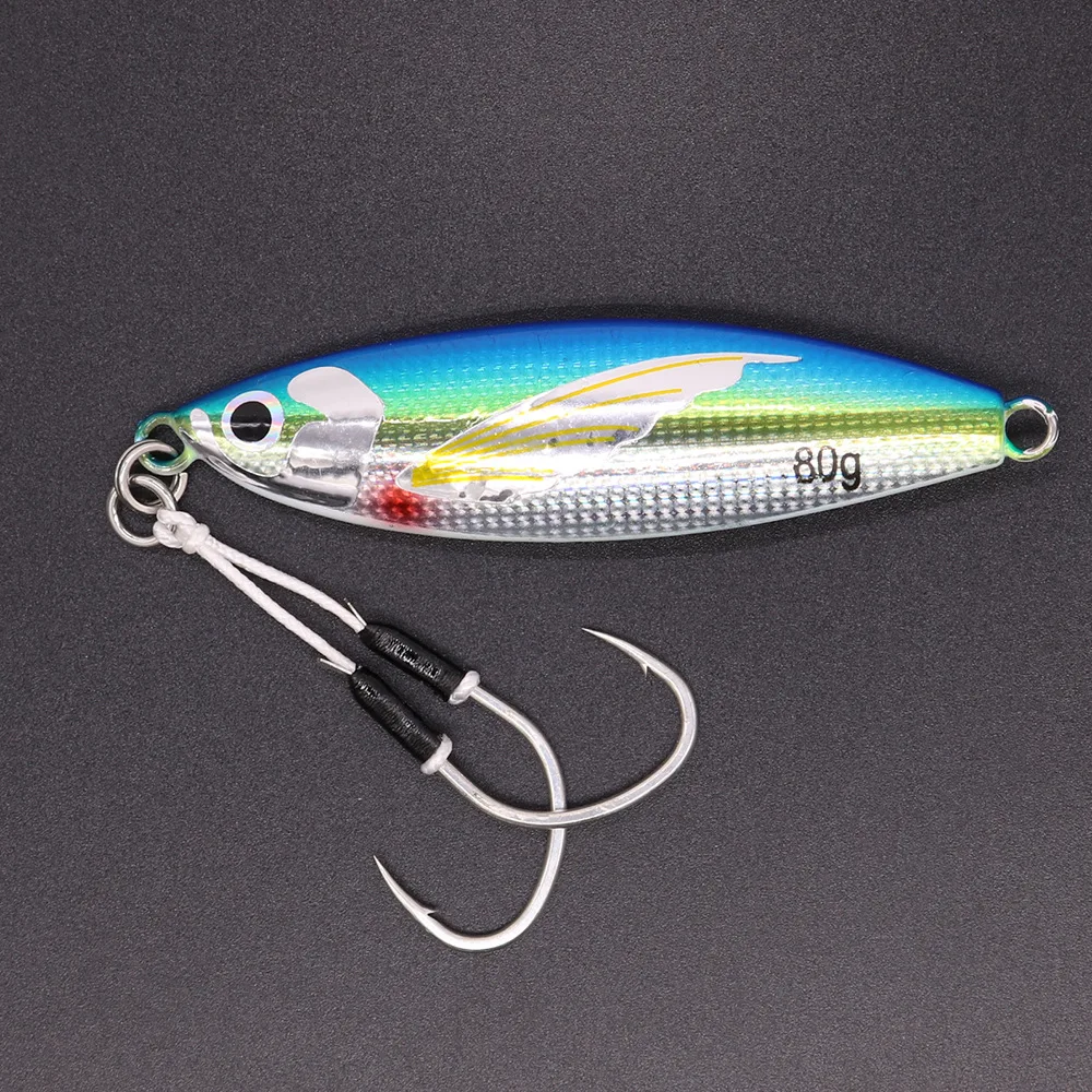 40g 60g 80g 100g Jigging Slow Metal Jigs Sea Fishing Lures Bait ABS Pencil Lure - view 16