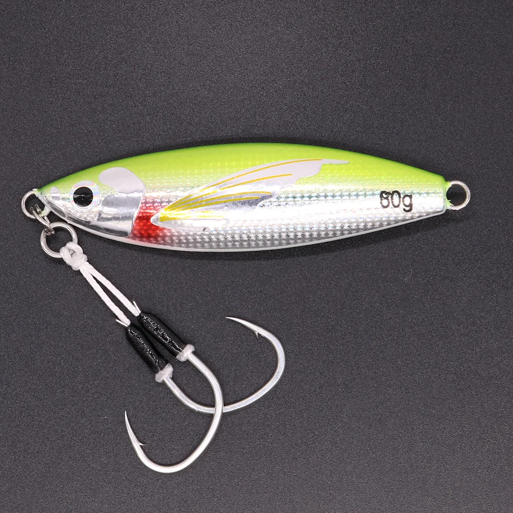 40g 60g 80g 100g Jigging Slow Metal Jigs Sea Fishing Lures Bait ABS Pencil Lure - view 19