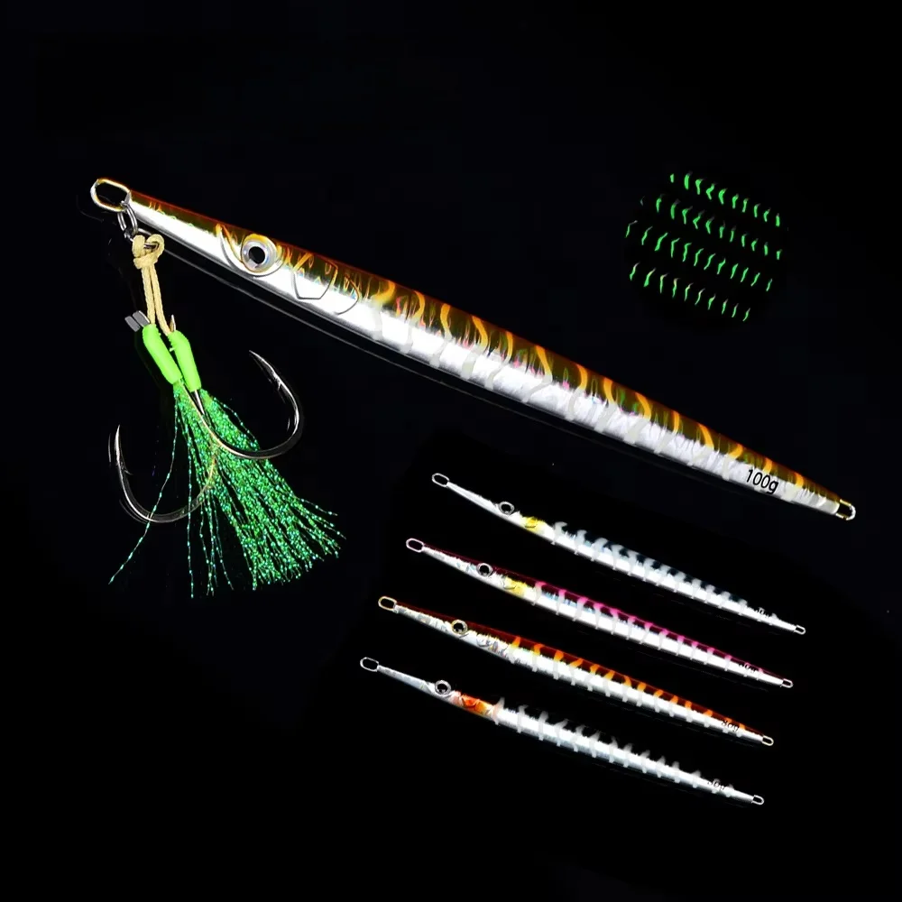 CHEERY 80g 100g Deep Sea Trolling Fishing Metal Jig Lure Slow ABS Pencil Lure - view 7