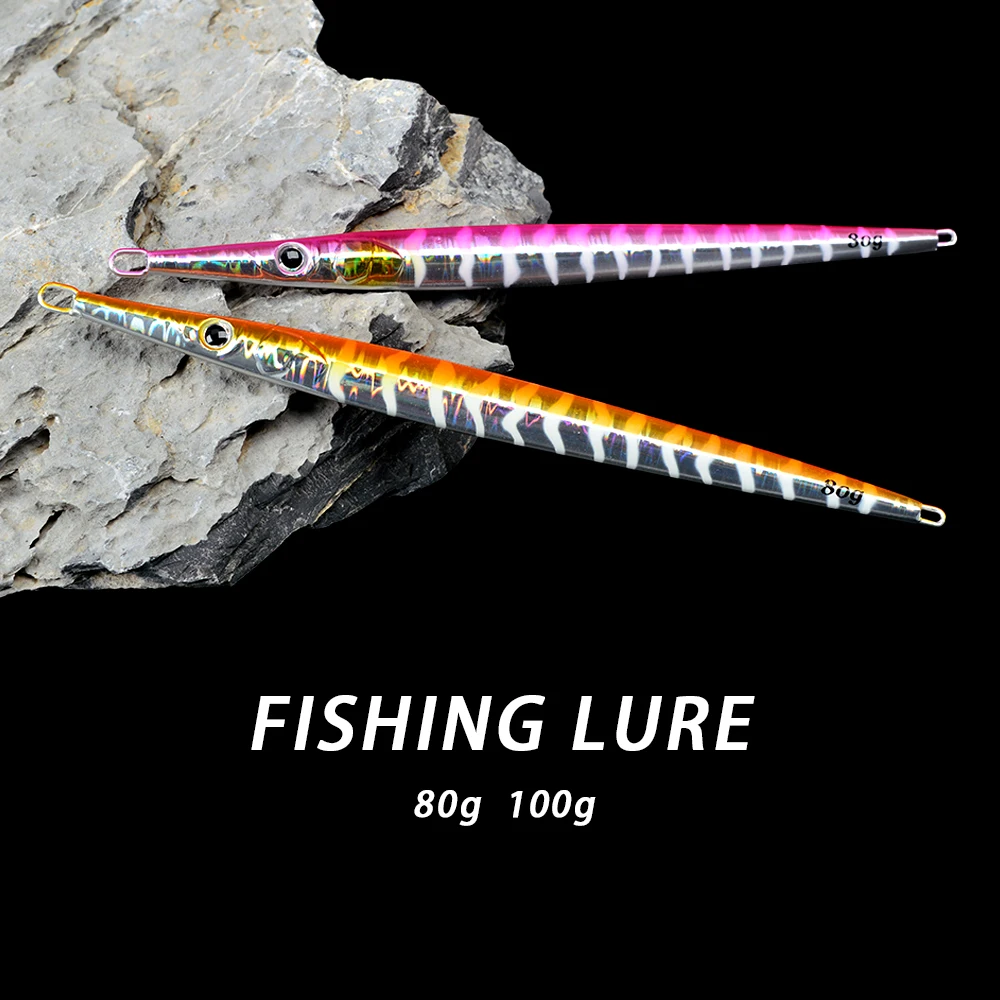 CHEERY 80g 100g Deep Sea Trolling Fishing Metal Jig Lure Slow ABS Pencil Lure - view 12