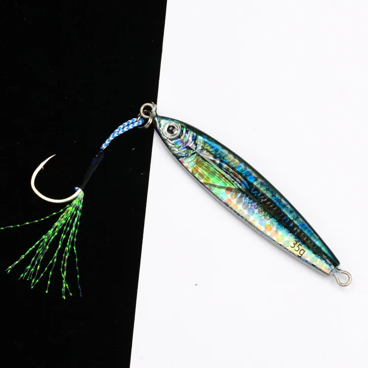 20g 35g 60g 80g 3D Print Metal Jig Fishing Lures Lead Jigging ABS Pencil Lure - view 5