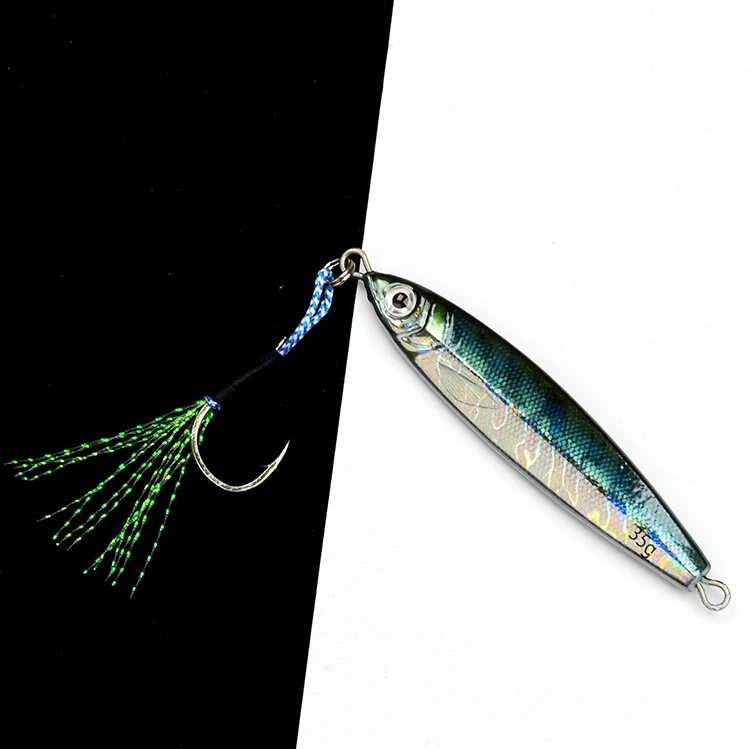 20g 35g 60g 80g 3D Print Metal Jig Fishing Lures Lead Jigging ABS Pencil Lure - view 13