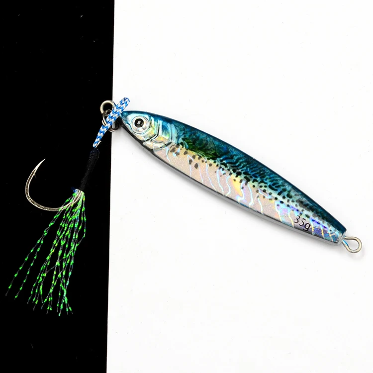 20g 35g 60g 80g 3D Print Metal Jig Fishing Lures Lead Jigging ABS Pencil Lure - view 15