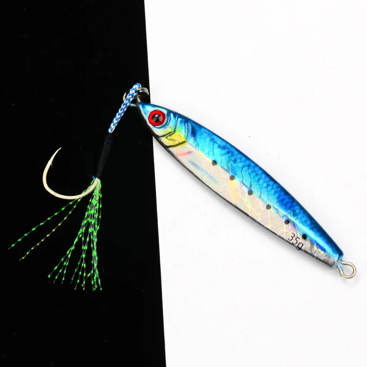 20g 35g 60g 80g 3D Print Metal Jig Fishing Lures Lead Jigging ABS Pencil Lure - detail 1