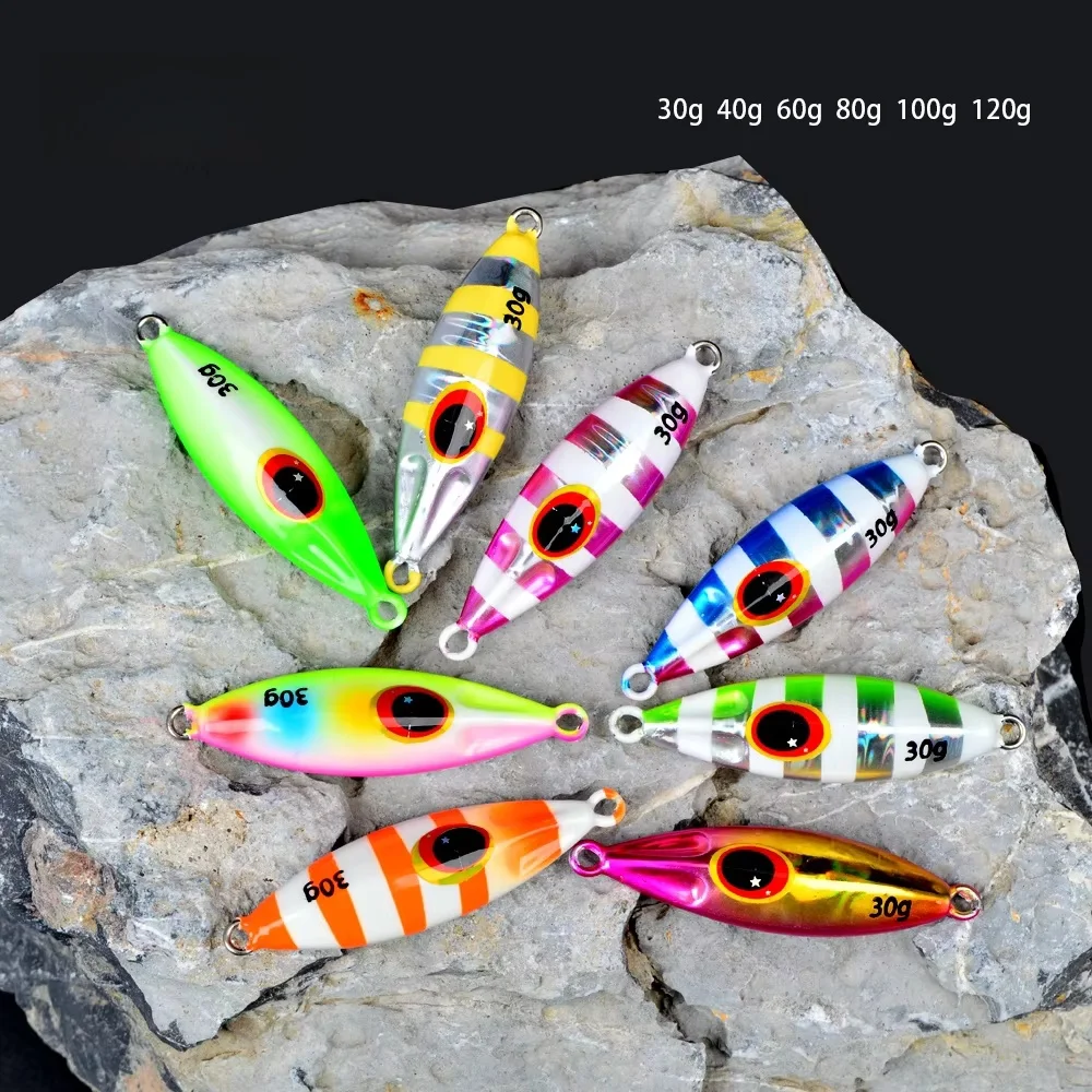 Saltwater 30g 40g 60g 80g 100g 120g Bee Lead Bait Luminous Jig ABS Pencil Lure - view 6