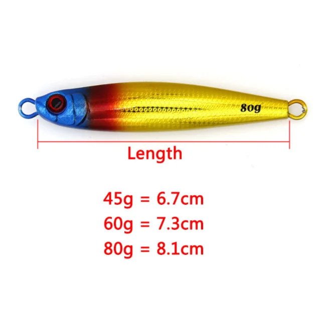Saltwater Fishing Lure Metal Jig 40g 60g 80g Artificial Baits ABS Pencil Lure - view 5
