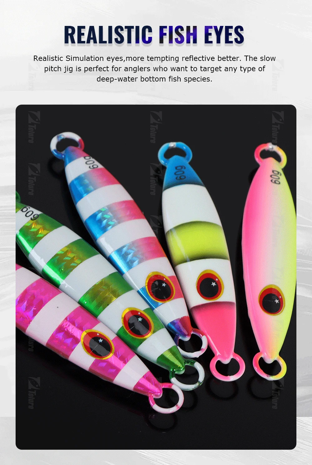 HIgh Quality 30g 40g 60g 80g Luminous Effect Sinking Saltwater Metal Jig ABS Pencil Lure - view 15