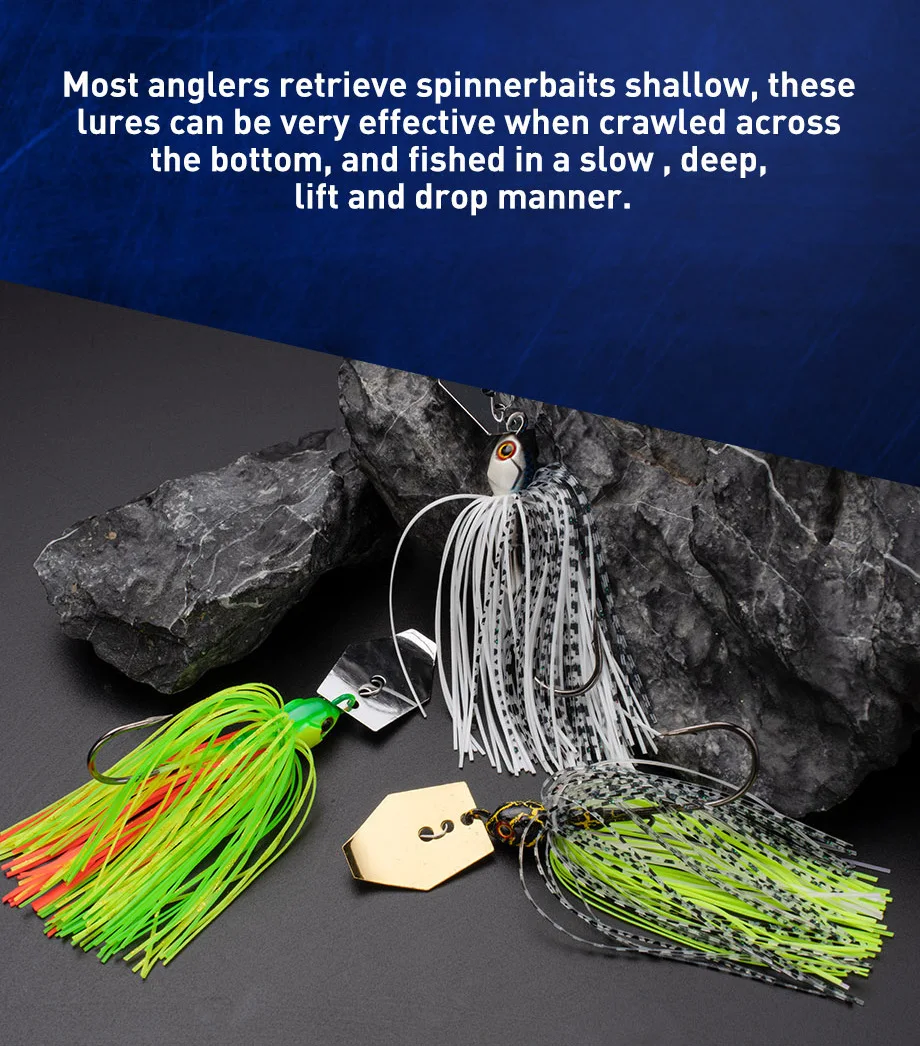Cheery 7g-21g Chatterbait Lure Kit Bladed Jig Buzz Bait Fish Head ABS Pencil Lure - view 11