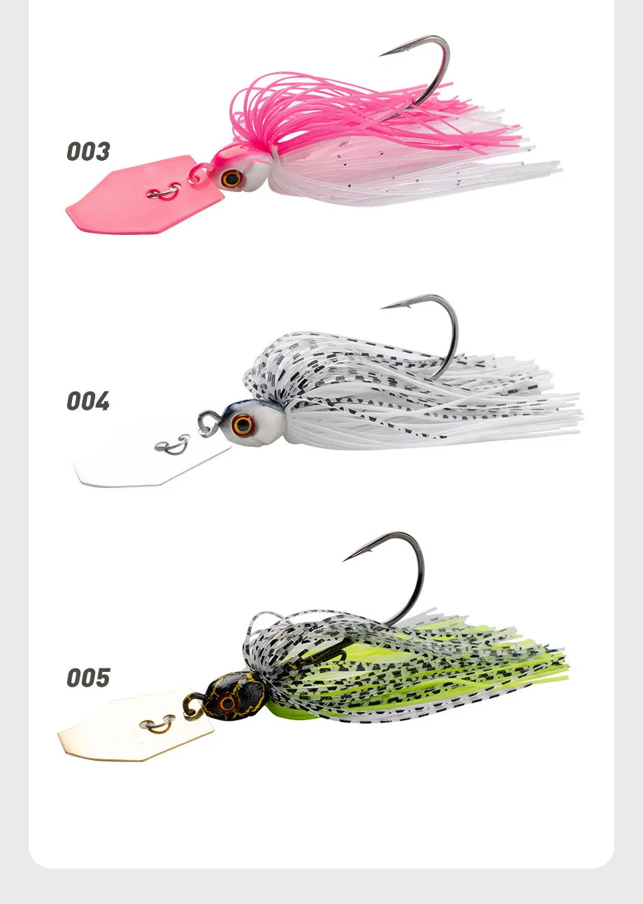 Cheery 7g-21g Chatterbait Lure Kit Bladed Jig Buzz Bait Fish Head ABS Pencil Lure - view 13