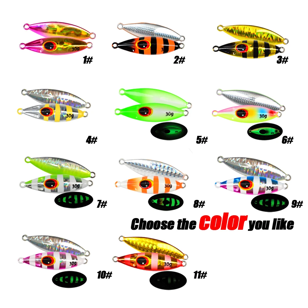 Luminous Customised Slow Bee Metal Jig Pitch Jigging Lure ABS Pencil Lure - view 3