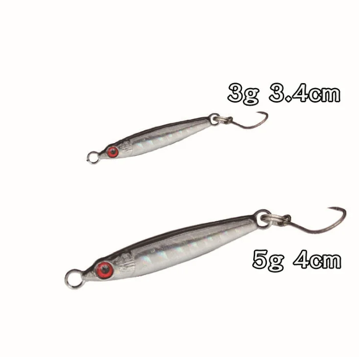 Cheery Mini Jig Fishing Lure 3G 5G Spinnerbait Spoon Small Metal ABS Pencil Lure - view 17
