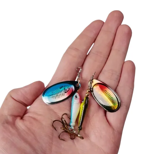 Cheery Spoon Printed Carp Bait Artificial Hard with Treble Hook ABS Pencil Lure - view 12