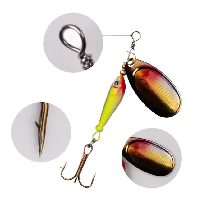 Cheery Spoon Printed Carp Bait Artificial Hard with Treble Hook ABS Pencil Lure - view 1
