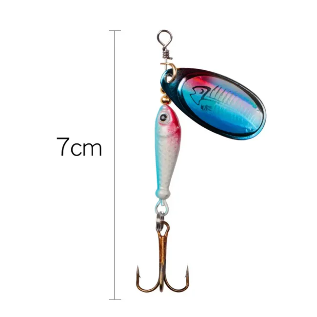 Cheery Spoon Printed Carp Bait Artificial Hard with Treble Hook ABS Pencil Lure - view 5