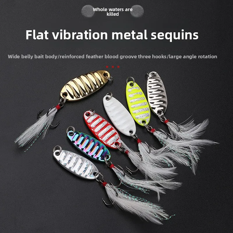 Wholesale Mouthfish Bait Lure Flat Vibrating Sequin Fishing for ABS Pencil Lure - view 2