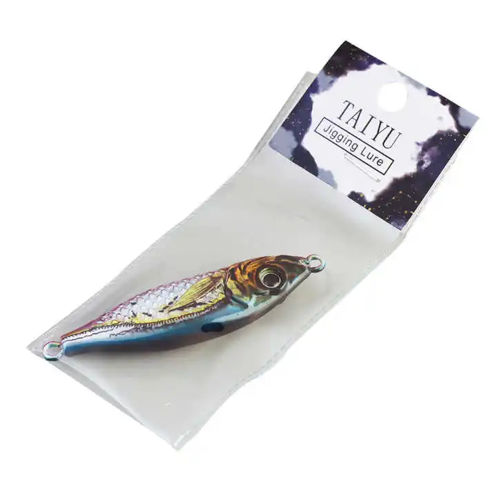 Cheery Palmer 60g 3D Colorful Printed Jigging Lure Metal Spoon ABS Pencil Lure - view 5