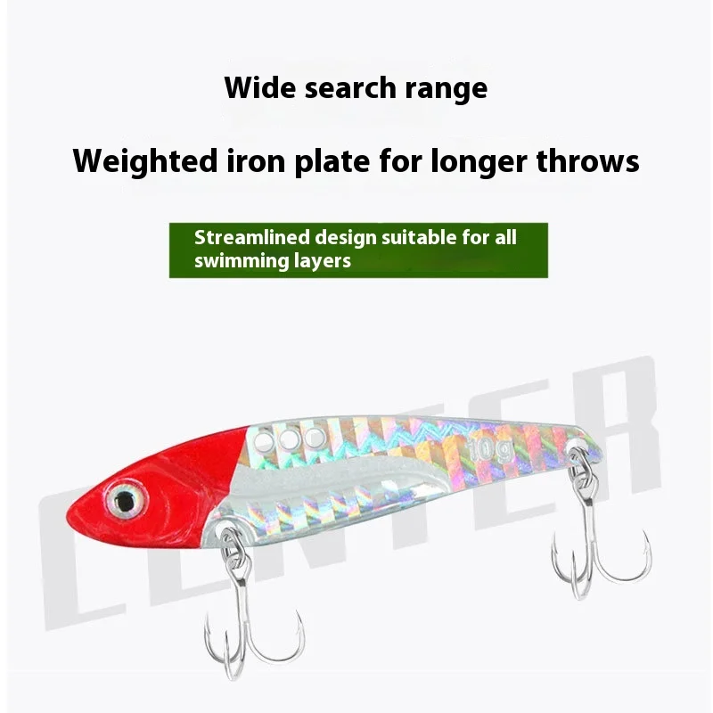 Longya VIB Lure Bait Shiny Metal Blood Groove Hook for Saltwater ABS Pencil Lure - view 4