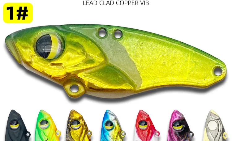 Lure Vib Lead Wrapped Copper Metal Sequin Iron Plate Bait Carp ABS Pencil Lure - detail 1