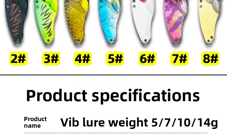 Lure Vib Lead Wrapped Copper Metal Sequin Iron Plate Bait Carp ABS Pencil Lure - detail 2