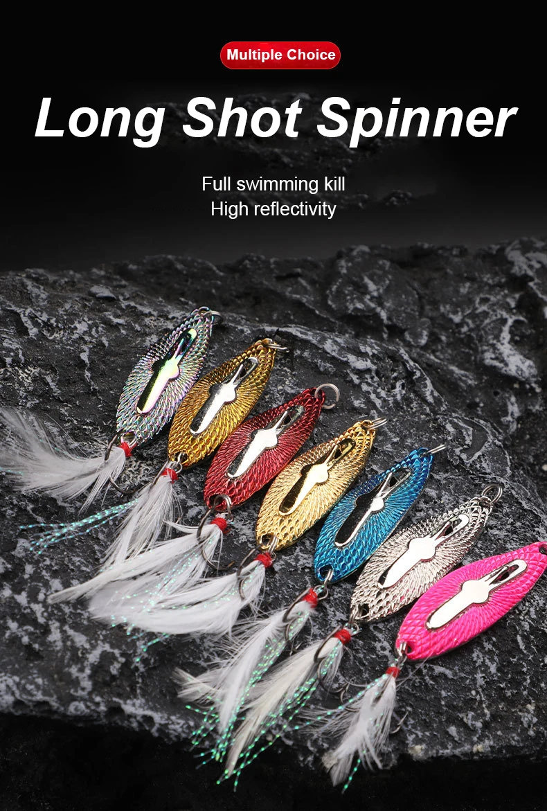 Cheery Stainless Steel 5G/7G/10.5G/14G Leech Metal Spoon Bait ABS Pencil Lure - view 7