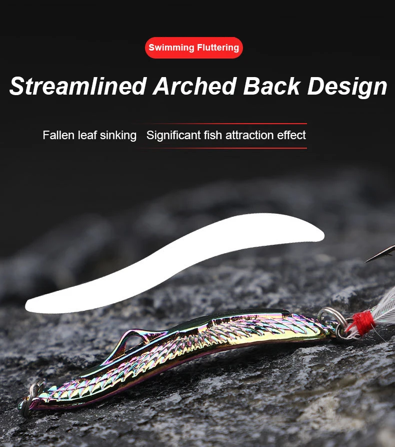 Cheery Stainless Steel 5G/7G/10.5G/14G Leech Metal Spoon Bait ABS Pencil Lure - view 8