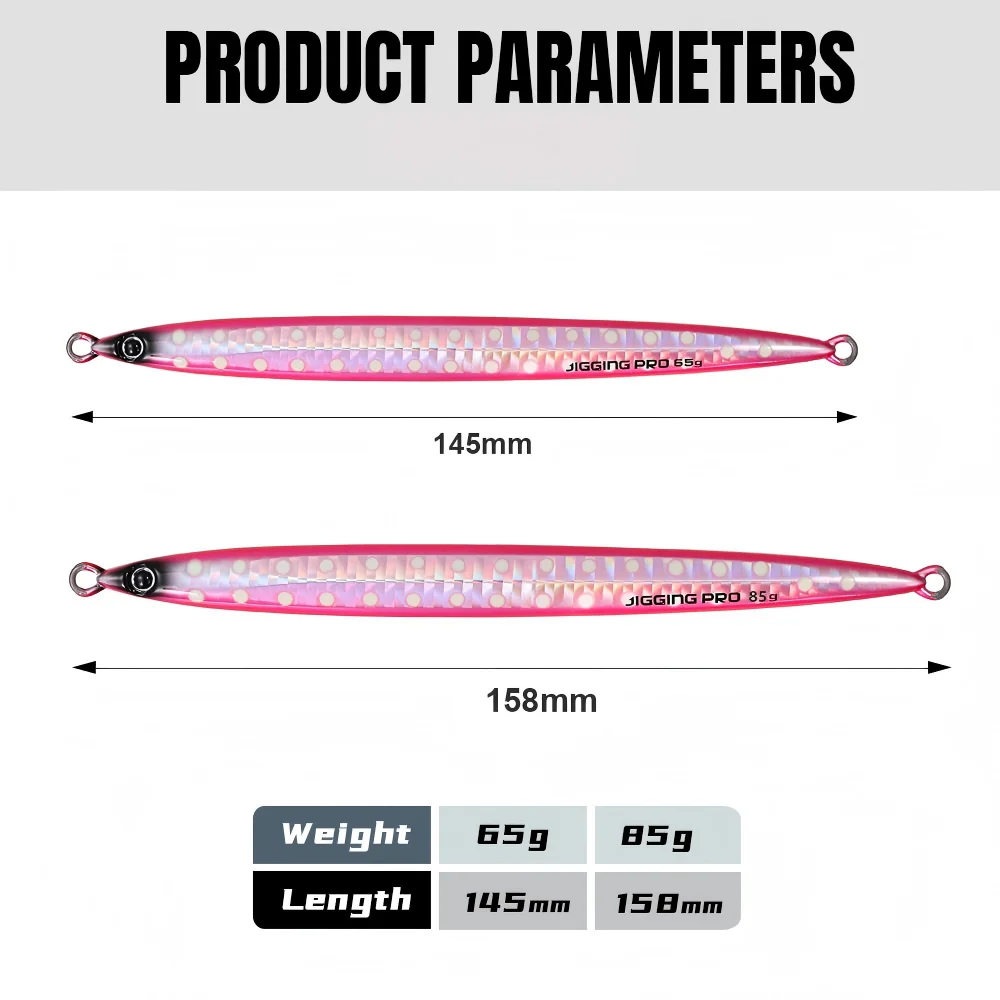 Cheery 45g 65g 85g Saltwater Metal Long Cast Fishing Jigging Lure ABS Pencil Lure - view 6