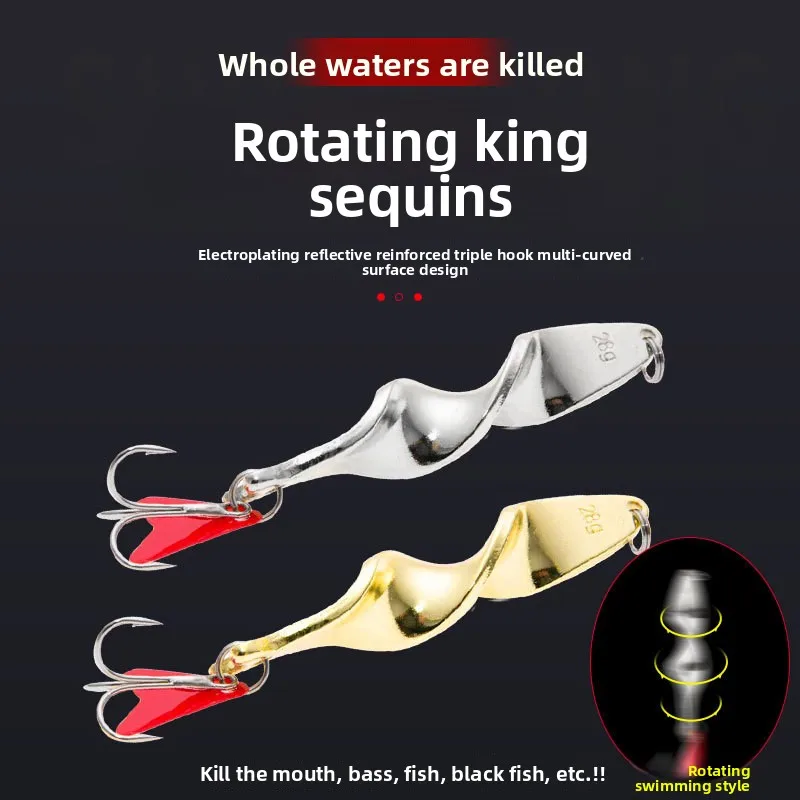 High-Speed Spiral Long-Cast 10g Metal Bait King 142128 Fishing ABS Pencil Lure - view 5