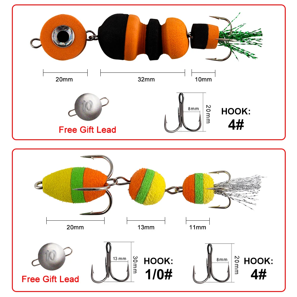 Cheery Fish King Silicone Fishing Tackle Set Soft Bass Bait ABS Pencil Lure - view 6